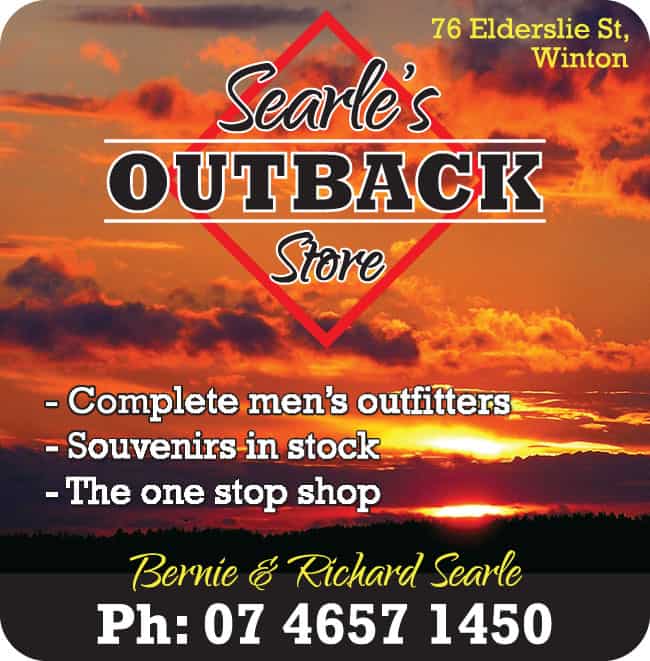Searle's Outback Store Advertisement