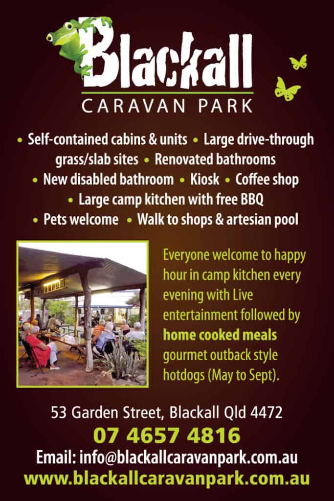 Blackall Caravan Park Advertisement
