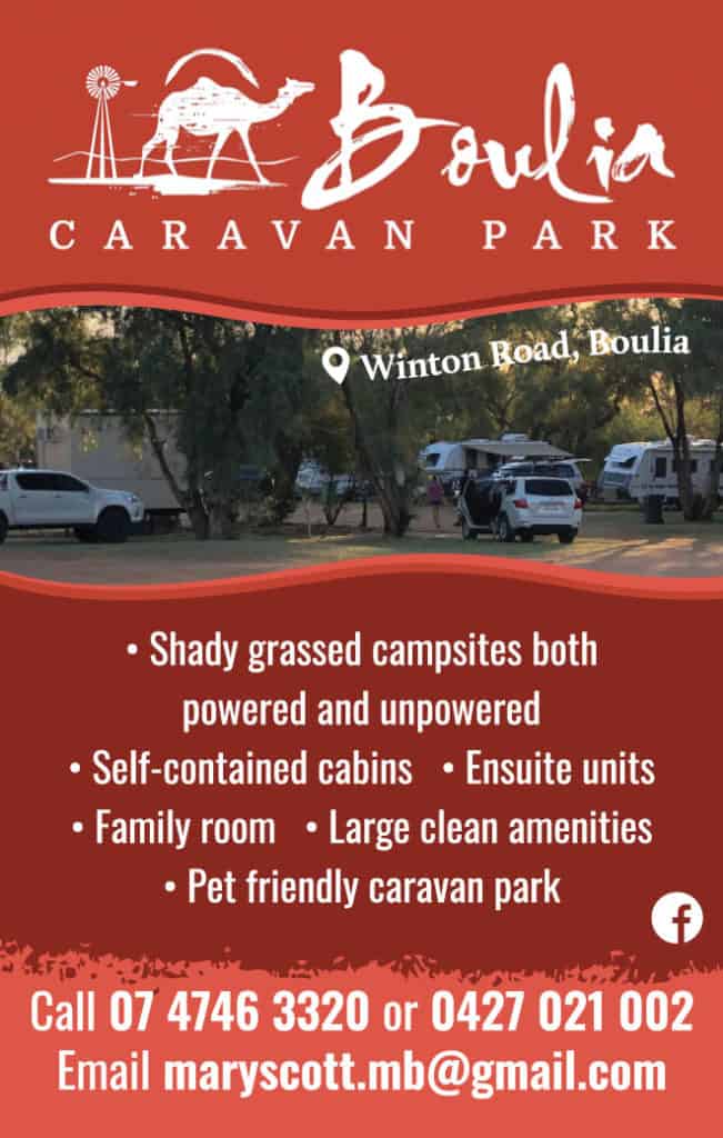 Boulia Caravan Park Advertisement