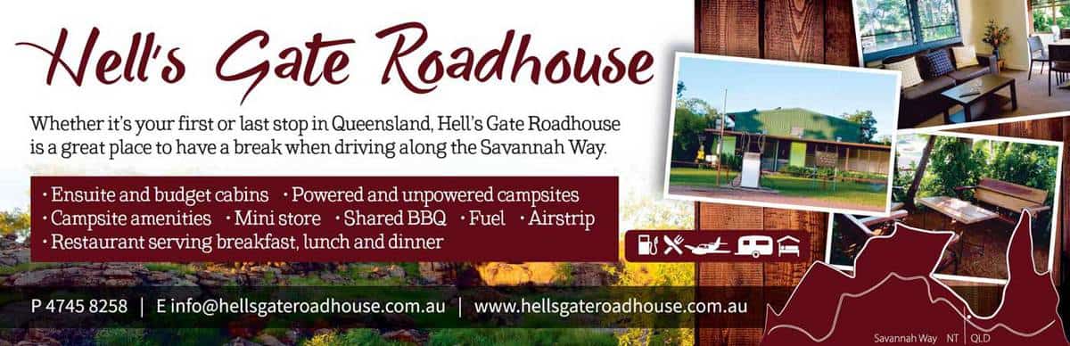 Hell's Gate Roadhouse Advertisement