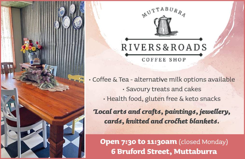 Rivers and Roads Coffee shop 2023 Advertisement